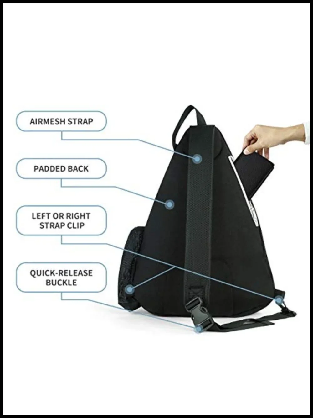 Pickleball Bag with Fence Hook, Large Capacity, Safety Pocket | Water-Resistant